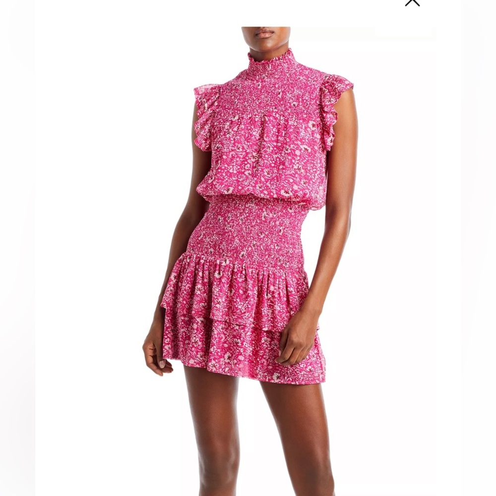 Floral Pink Mini Dress